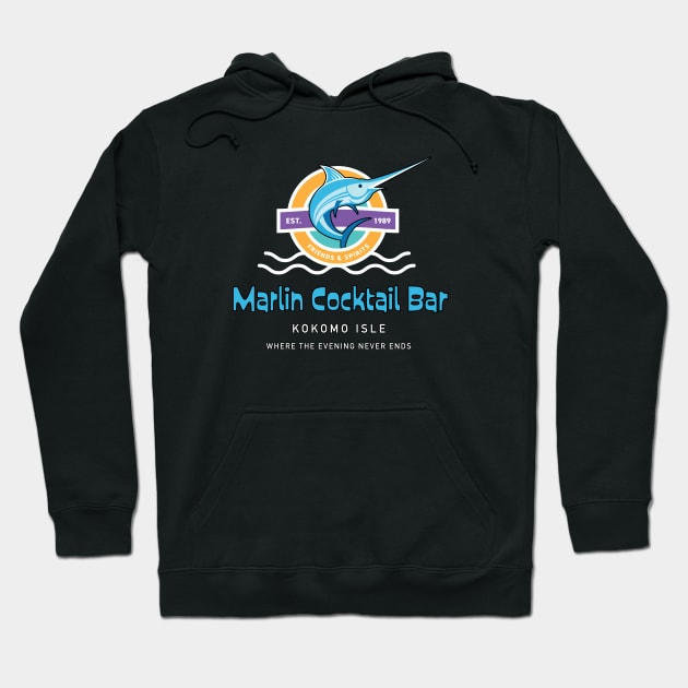 Marlin Cocktail Bar Isle Hoodie by PauHanaDesign